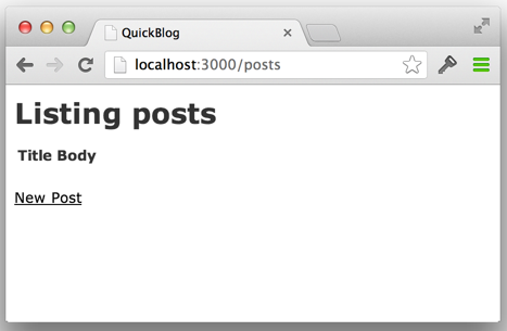 Empty posts list